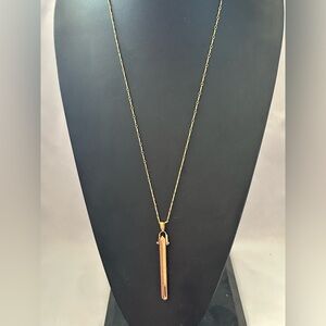 Stella & Dot Rebel pendant in rose gold tone